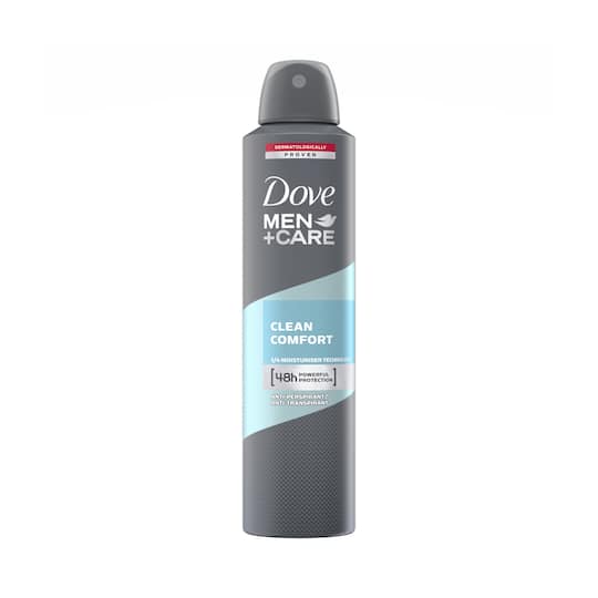 Dove Men + Care Clean Comfort Dry Spray Antiperspirant Deodorant (250ml)