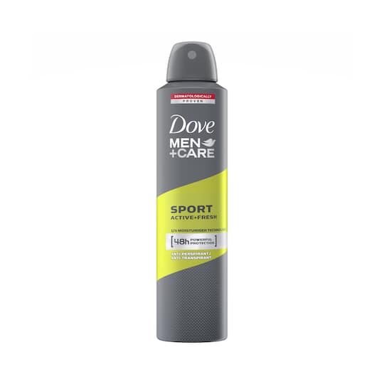 Dove Men + Care Sport Active + Fresh Dry Spray Antiperspirant Deodorant (250ml)