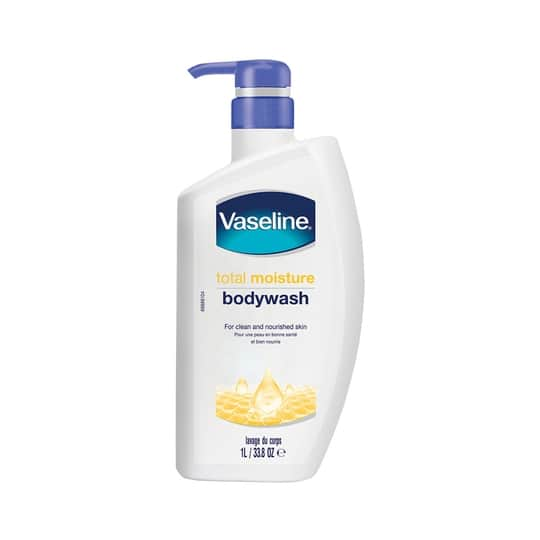 Vaseline Total Moisture Body Wash for Healthy & Fresh Skin Gentle Body Cleanser (1L)