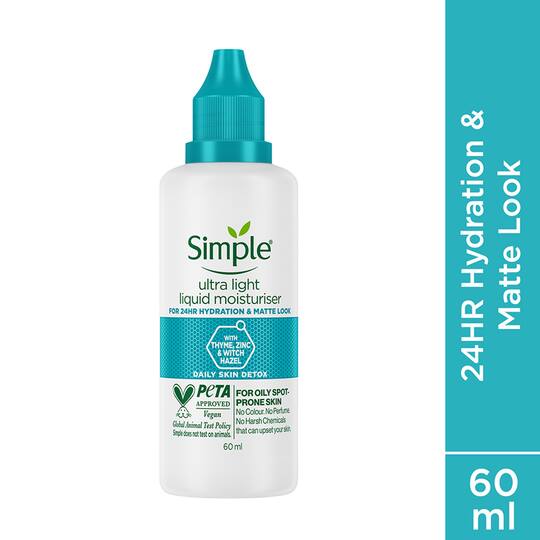 Simple Daily Skin Detox Ultra-Light Liquid Moisturiser (60ml)