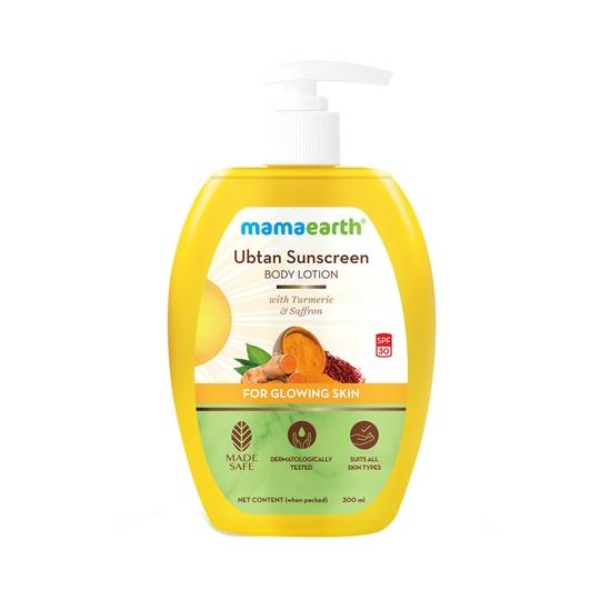 Mamaearth Ubtan Sunscreen Body Lotion SPF 30 (300ml)