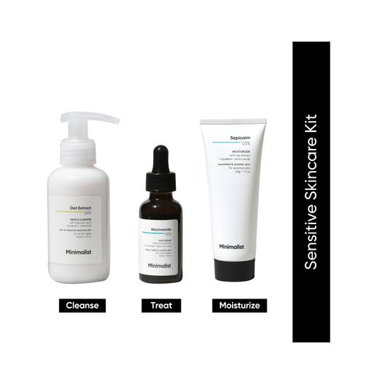 Minimalist Sensitive Skincare Kit - (3 Pcs)