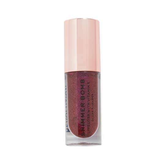 Makeup Revolution Shimmer Bomb Lip Gloss - Gleam Wine (4.5ml)