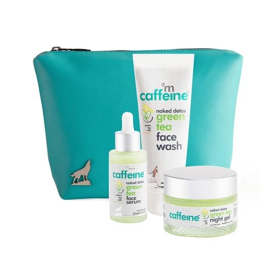 mCaffeine Green Tea Breakout Care Kit with Free Travel Pouch (3Pcs)