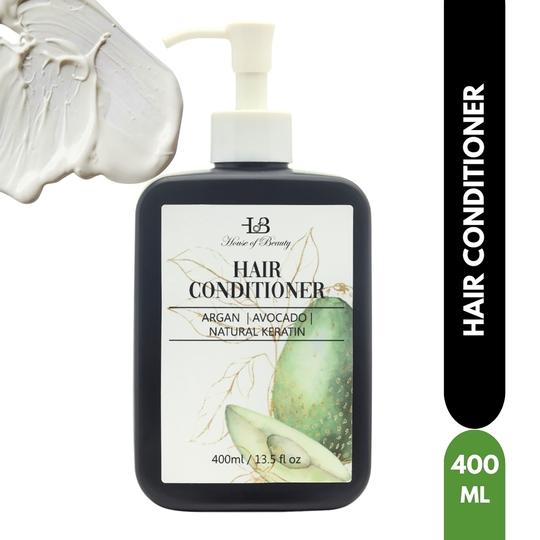 House of Beauty Hair Conditioner For Frizzy Hair Gives Moisture & Shine W/T Argan Oil (400 ml)