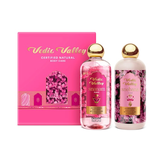 Vedic Valley Pushp Bath & Body Care Gift Box - (2Pcs)