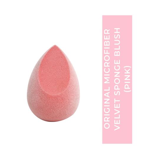 Praush Beauty Microfiber Velvet Sponge Blush - Pink (1Pc)
