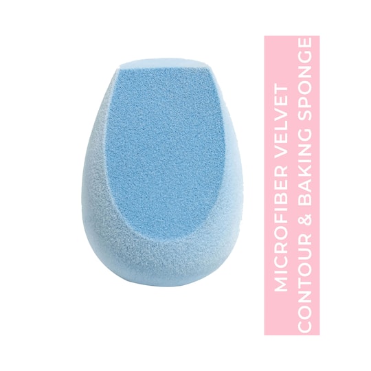 Praush Beauty Microfiber Velvet Makeup Sponge - Contour (1Pc)