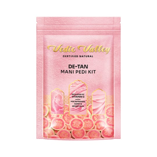 Vedic Valley Guava & Chilli 5 Step Detan Manicure Pedicure Kit (75g)