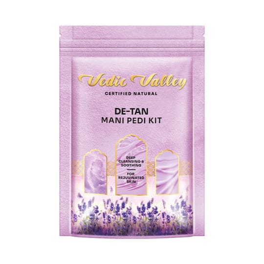 Vedic Valley Lavender & Chamomile 5 Step Detan Manicure Pedicure Kit (75g)