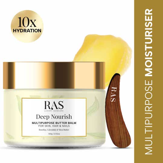 Ras Luxury Skincare Deep Nourish Butter Balm For Skin Hair & Nails - (100 g)