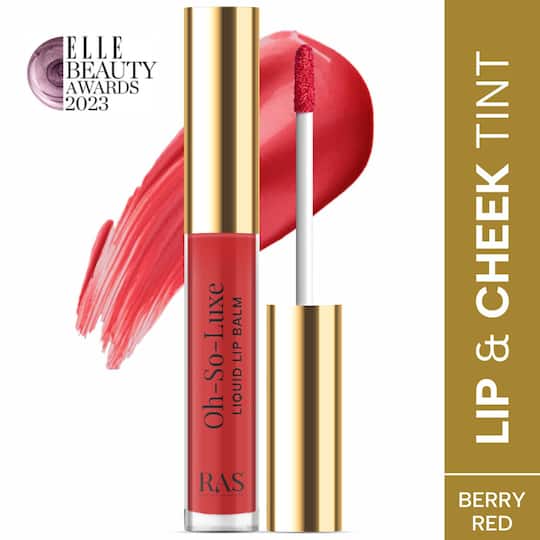 Ras Luxury Skincare Oh-So-Luxe Tinted Liquid Lip Balm - Berry Red I Am Phenomenal - (3.2 ml)
