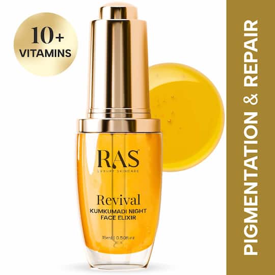 Ras Luxury Skincare Revival Kumkumadi Night Face Elixir - (15 ml)