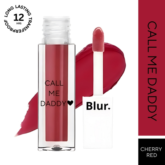 Blur India Call Me Daddy Nude Matte Liquid Lipstick - Cherry Red (5ml)