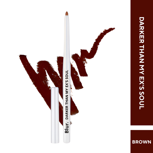 Blur India Darker Than My Ex's Soul Kajal & Lipliner - Brown (35g)