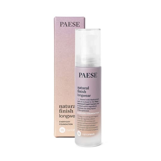 Paese Cosmetics Natural Finish Longwear Foundation - No 04 Warm Beige (35ml)