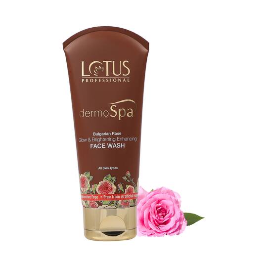 Lotus Professional Dermospa Bulgarian Rose Glow & Brightening Enhancing Face Wash (80g)