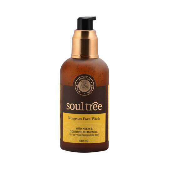 SoulTree Nutgrass Face Wash with Neem & Soothing Chamomile (120ml)
