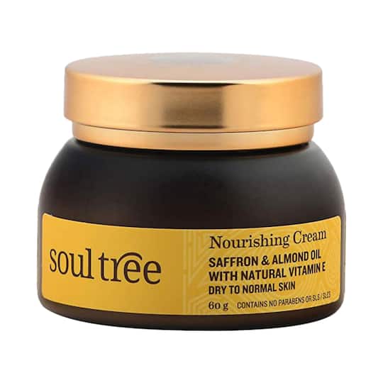 SoulTree Nourishing Cream Saffron & Almond Oil with Natural Vitamin E (60g)