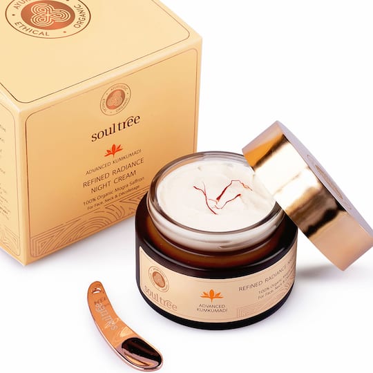 SoulTree Advanced Kumkumadi Refined Radiance Night Cream (50g)