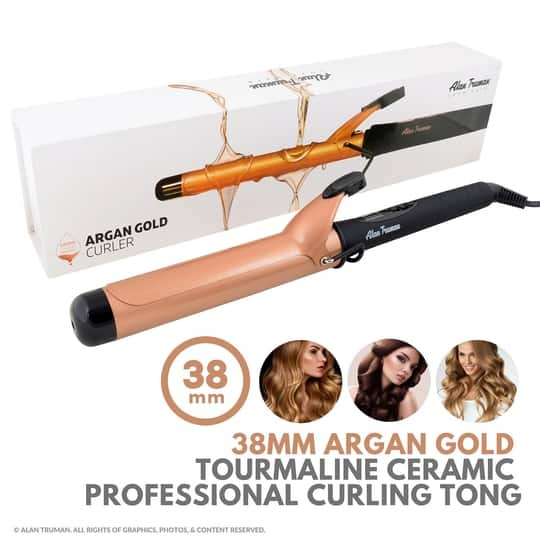 Alan Truman Argan Gold Ceramic Curler - 38mm (1 Pc)