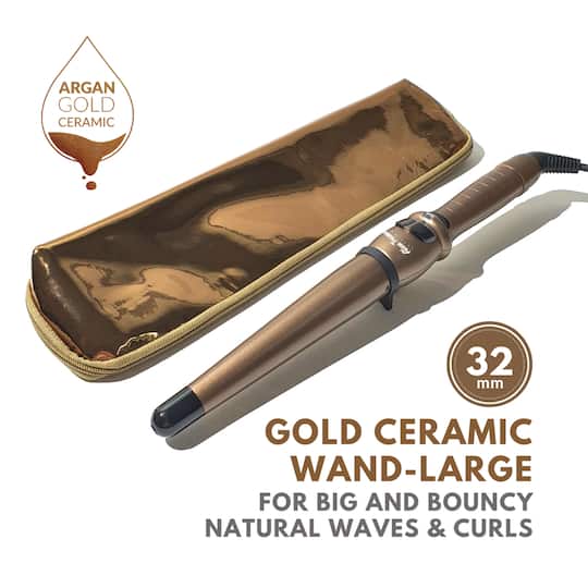Alan Truman Gold Ceramic Wand - Large 32-19mm (1 Pc)