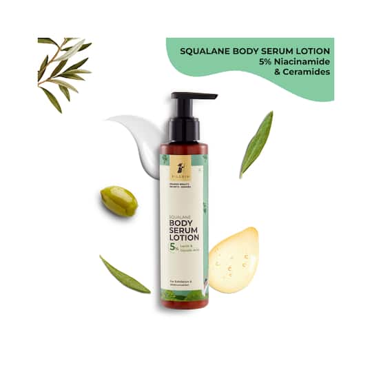 Pilgrim Squalane 5% Lactic & Glycolic Acid Body Serum Lotion (150ml)