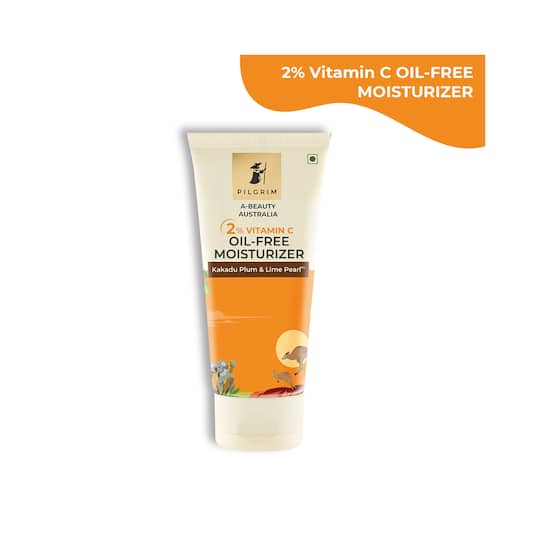 Pilgrim 2% Vitamin C Oil Free Moisturizer With Kakadu Plum & Lime Pearl For Brighter Skin (50g)