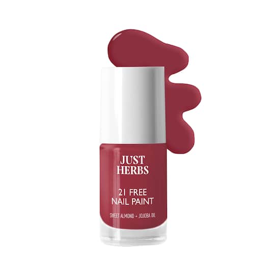 Just Herbs 21 Chemical Free Nail Polish - Beetroot Bloom (6ml)