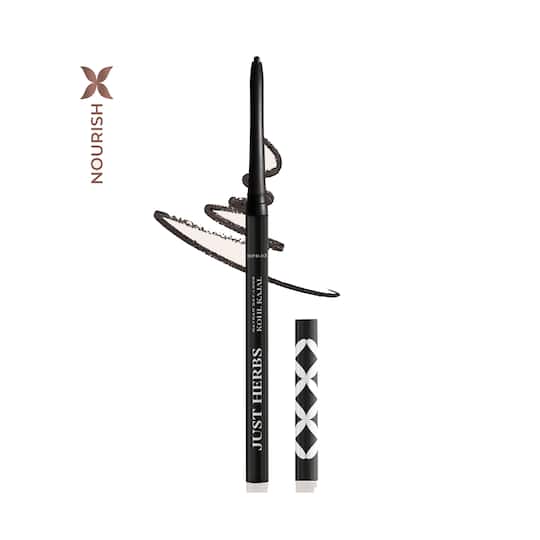 Just Herbs Naynam Day Long Kohl Kajal with Almond Oil & Vitamin E - Deep Black (0.3g)