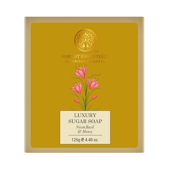 Forest Essentials Neem Basil & Honey Luxury Sugar Handmade Soap (125g)