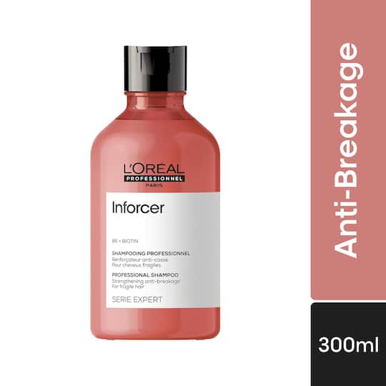 L'OREAL PROFESSIONNEL Inforcer Shampoo for Reduced Hair Breakage (300 ml) With Biotin & Vitamin B6