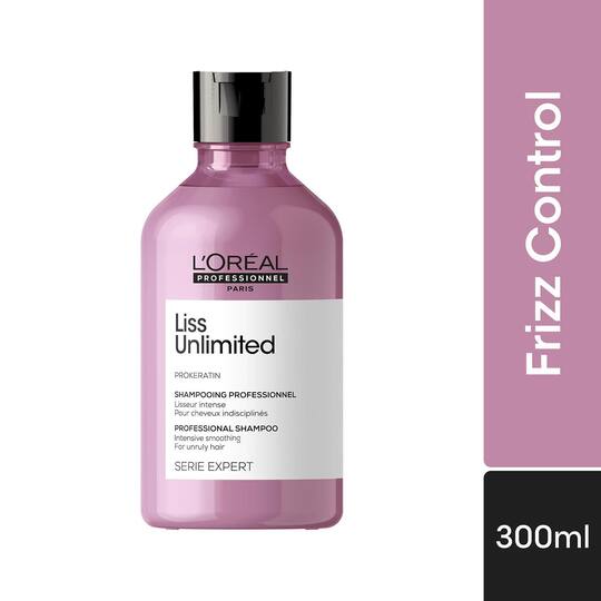 L'OREAL PROFESSIONNEL Liss Unlimited Shampoo for Frizzy & Unruly Hair (300 ml) With Pro-Keratin