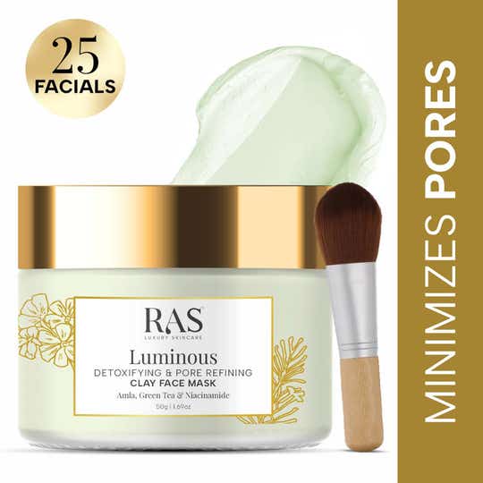 Ras Luxury Skincare Luminous Detoxifying & Pore Refining Clay Face Mask - (50 g)