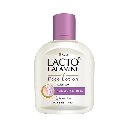 Lacto Calamine Face & Body Lotion Moisturizer for Oily Skin- Kaolin Clay & Glycerin Extracts (60ml)