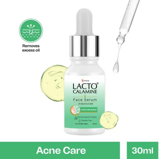 Lacto Calamine 2% Salicylic Acid Face Serum to balance oil, Reduce Acne & blackheads (30ml)