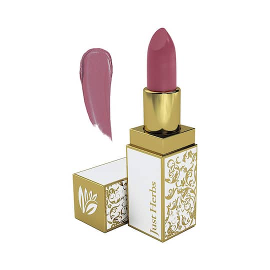 Just Herbs Ayurvedic Creamy Matte Lipstick - 02 Peachy Pink (4.2g)