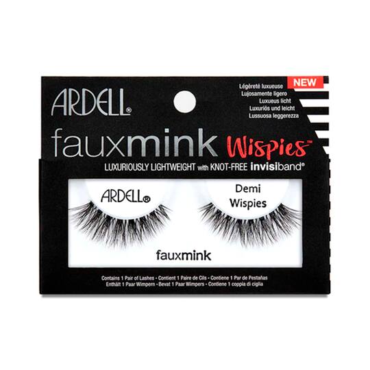 Ardell Faux Mink Demi Wispies Eyelashes - 66763 - Black (1 Pair)
