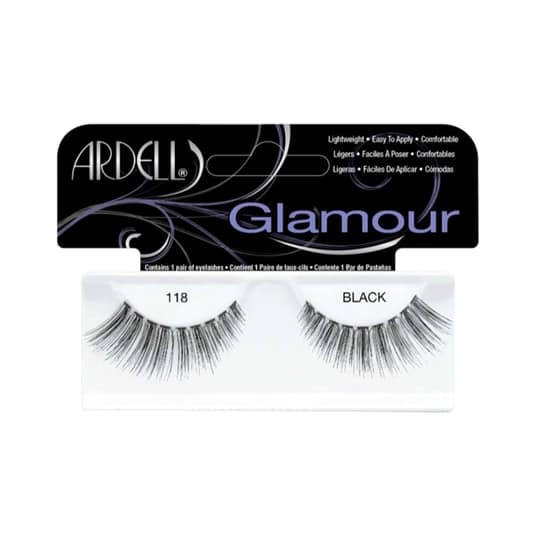 Ardell Glamour Eyelashes 118 Black - 61810 (1 Pair)