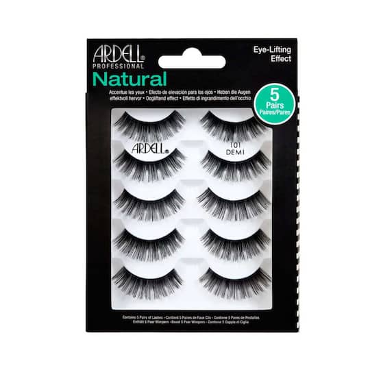 Ardell Natural 5 Pack Eyelashes 101 Black - 61566 (5 Pairs)