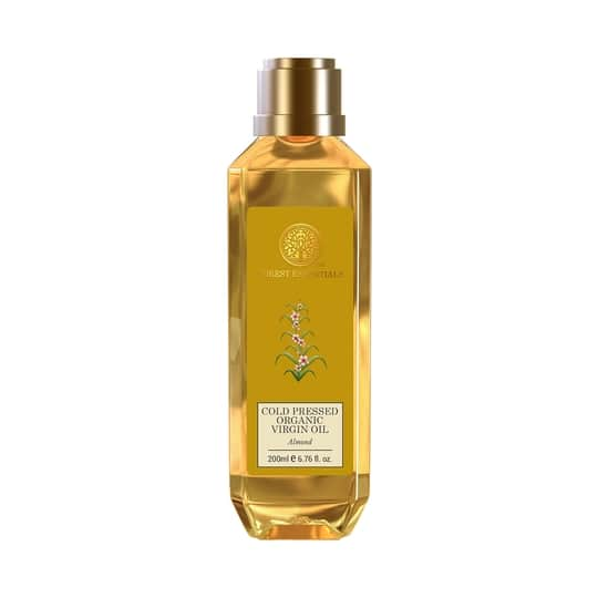 Forest Essentials Organic Almond Cold Pressed Virgin Oil (200ml)