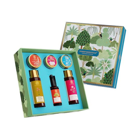 Forest Essentials Pakshikal Luxurious 6 Bestsellers Facial Ritual Gift Box (6Pcs)