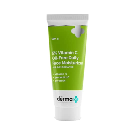 The Derma Co 5% Vitamin C Oil-Free Daily Face Moisturizer (100g)
