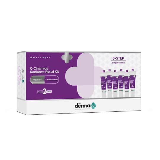 The Derma Co C-Cinamide Radiance Facial Kit (6Pcs)