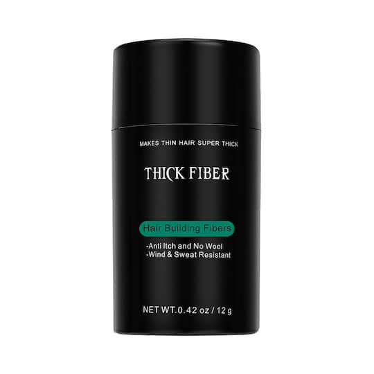 Thick Fiber Hair Building Fibers - Black (12g)