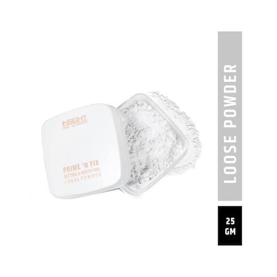 Insight Cosmetics Prime 'N Fix Setting & Mattifying Loose Powder - White (25g)