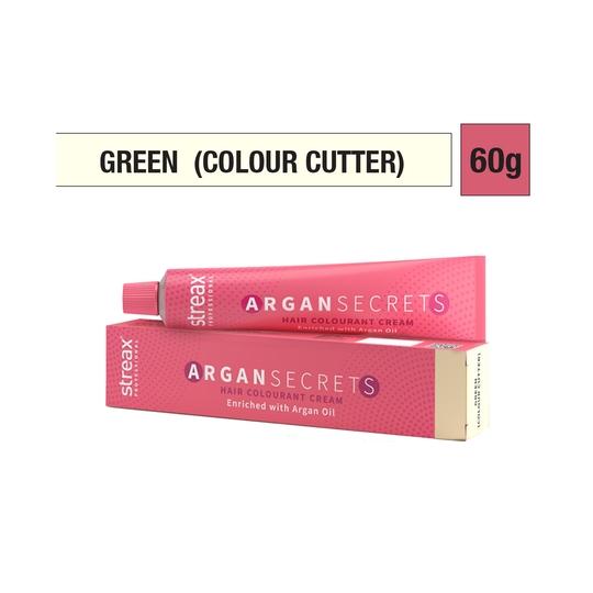 Streax Professional Argan Secrets Hair Colorant Cream - Green (60g)