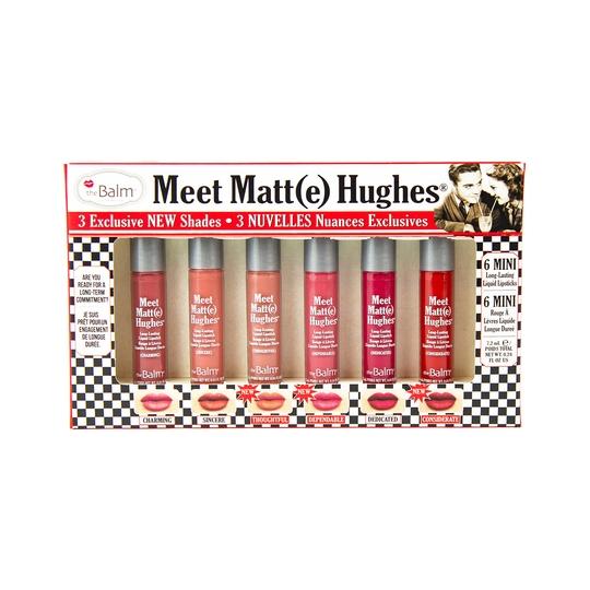 theBalm Cosmetics Meet Matte Hughes Liquid Lipsticks Mini Kit - #14 (6Pcs)