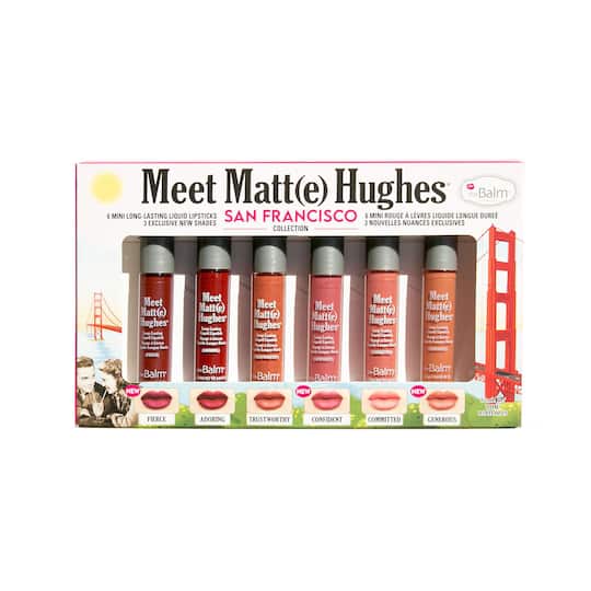 theBalm Cosmetics Meet Matte Hughes Liquid Lipsticks Mini Kit - Francisco (6Pcs)