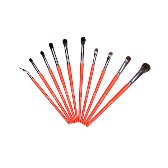 SUVA Beauty Essential Eye Neon Brush Set - (10Pcs)